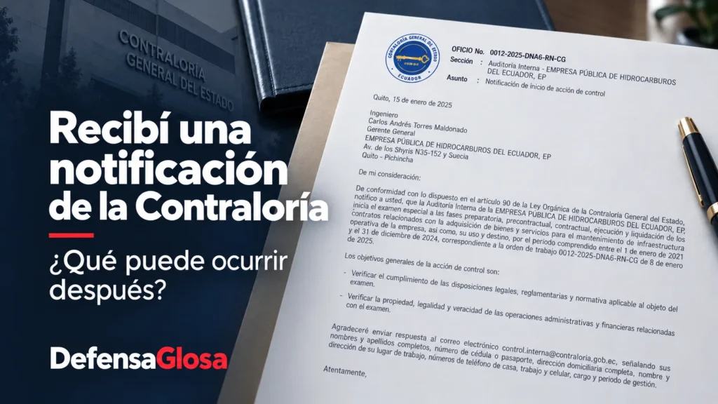 Recibí una notificación de la Contraloría: ¿qué significa y qué puede ocurrir después?